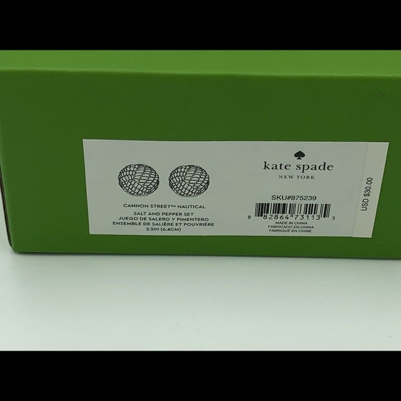 Kate Spade Cannon Street Nautical Knot Salt Pepper - Picture 3 of 6